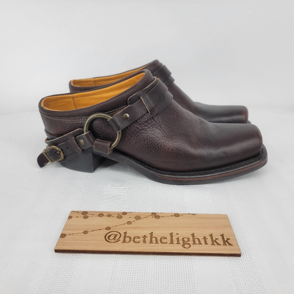Frye Women's Slip-On Harness Heel Boots Size: 9M
